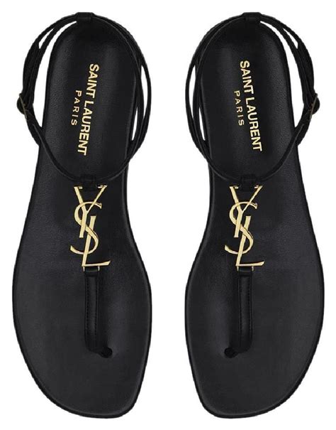 men ysl sandals|ysl black sandals flat.